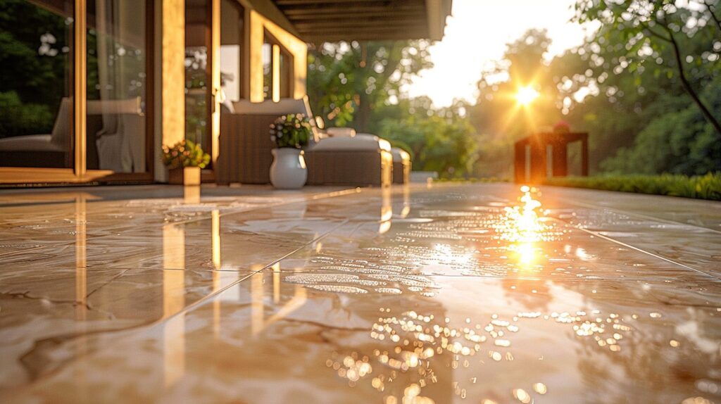 Comment nettoyer une terrasse en résine de marbre ?